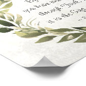 Ephesianer 2:8 Grace Sie wurden gerettet Poster (Ecke)