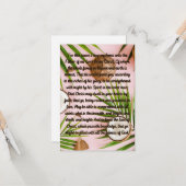 Ephesianer 3:14-19 Gebet Flachgrüßkarte Karte (Vorderseite/Rückseite Beispiel)