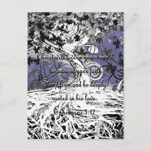 Ephesianer 3:17 postkarte (Vorderseite)