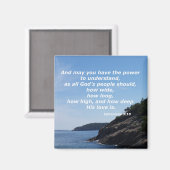 Ephesianer 3:18 magnet (Vorderseite/Rückseite)