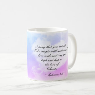Ephesianer 3:18 Wie groß und tief ist die Liebe Ch Kaffeetasse