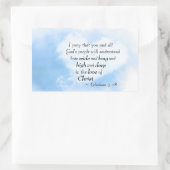 Ephesianer 3:18 Wie groß und tief ist die Liebe Ch Rechteckiger Aufkleber (Tasche)