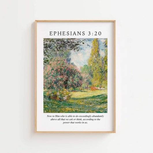 Ephesianer 3:20 Bibelverse Poster