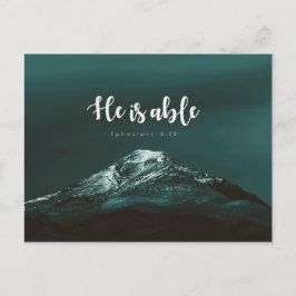 Ephesianer 3:20 - Er ist Able Postkarte