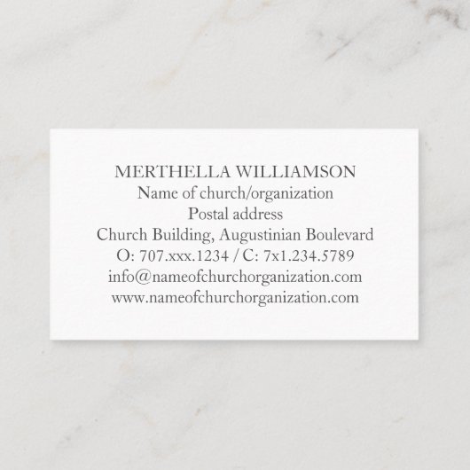 Ephesianer 3:20 | GOD IST IN DER LAGE, übermäßig S Visitenkarte (Rückseite)