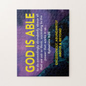 EPHESIANER 3:20 Gott ist fähig, überaus Christlich Puzzle (Vertikal)