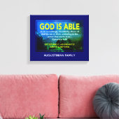 Ephesianer 3:20 | GOTT IST IN DER LAGE Leinwanddruck (Insitu (Wohnzimmer))