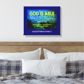 Ephesianer 3:20 | GOTT IST IN DER LAGE Leinwanddruck (Insitu (Schlafzimmer))