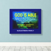 Ephesianer 3:20 | GOTT IST IN DER LAGE Leinwanddruck (Insitu (Holzboden))