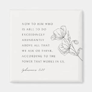 Ephesianer 3:20 überaus abudent magnet