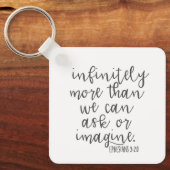 Ephesianer 3:20 Unendlich viel mehr Bibelschrift K Schlüsselanhänger (Vorderseite)