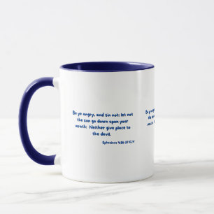 Ephesianer 4:26-27 Bibelverse Zwei-Tonen-Tasse Tasse