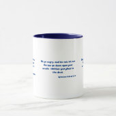 Ephesianer 4:26-27 Bibelverse Zwei-Tonen-Tasse Tasse (Zentrum)