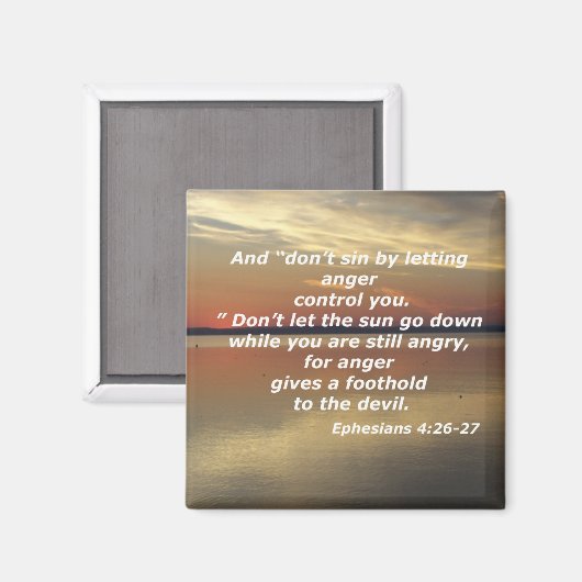 Ephesianer 4:26-27 magnet (Vorderseite/Rückseite)