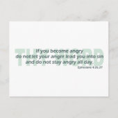 Ephesianer 4: 26-27 postkarte (Vorderseite)