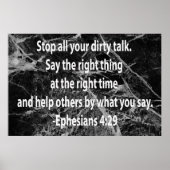 Ephesianer 4:29 poster (Vorne)