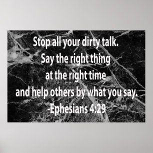 Ephesianer 4:29 poster