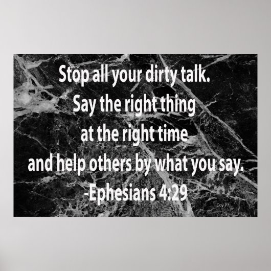 Ephesianer 4:29 poster (Vorne)