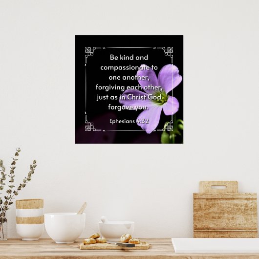 Ephesianer 4:32 Poster (Küche)