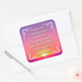 Ephesianer 4:32 Quadrataufkleber Quadratischer Aufkleber (Umschlag)