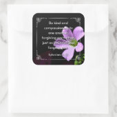 Ephesianer 4:32 Quadrataufkleber Quadratischer Aufkleber (Tasche)