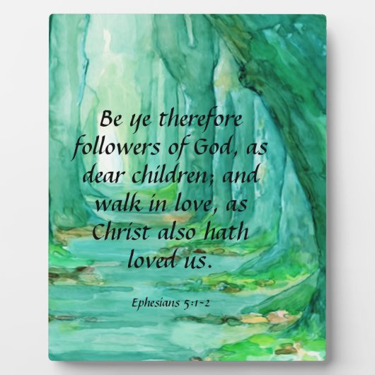 Ephesianer 5:1-2 fotoplatte (Vorderseite)