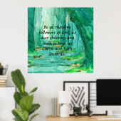 Ephesianer 5:1-2 poster (Heimbüro)