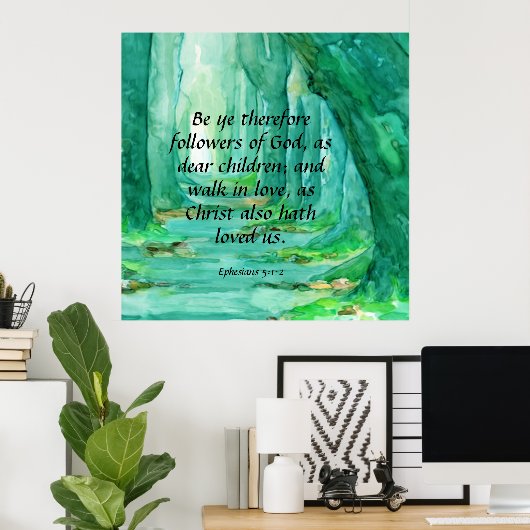 Ephesianer 5:1-2 poster (Heimbüro)