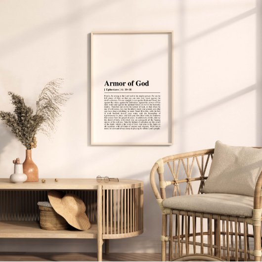 Ephesianer 6:10-18 Rüstung Gottes Poster