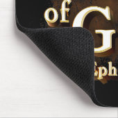 Ephesianer 6:11 Lege die ganze Rüstung des GOT-Gla Mousepad (Ecke)