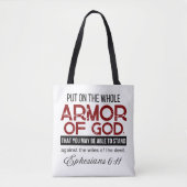 Ephesianer 6:11 Lege die ganze Rüstung Gottes an Tasche (Vorderseite)