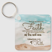 Ephesianer 6:16 nehmen den Schild der Glaubensbibe Schlüsselanhänger (Vorderseite)