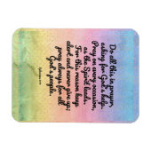 Ephesianer 6:18 Regenbogen Bibel Verse Gebet Magnet (Horizontal)