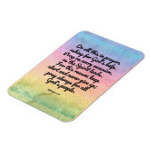 Ephesianer 6:18 Regenbogen Bibel Verse Gebet Magnet (Linke Seite)