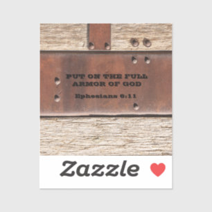Ephesianer setzen die volle Rüstung Gottes an Aufkleber