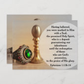 Ephesians 1:13b-14 Marked with a Seal Postcard Postkarte (Vorne/Hinten)