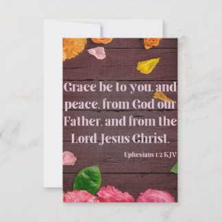 Ephesians 1:2 KJV Bibelschrift Pic Begrüßung Karte