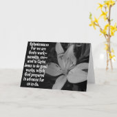 EPHESIANS 2:10 BIBEL-SCHRIFTS-ZITAT KARTE (Gelbe Blume)