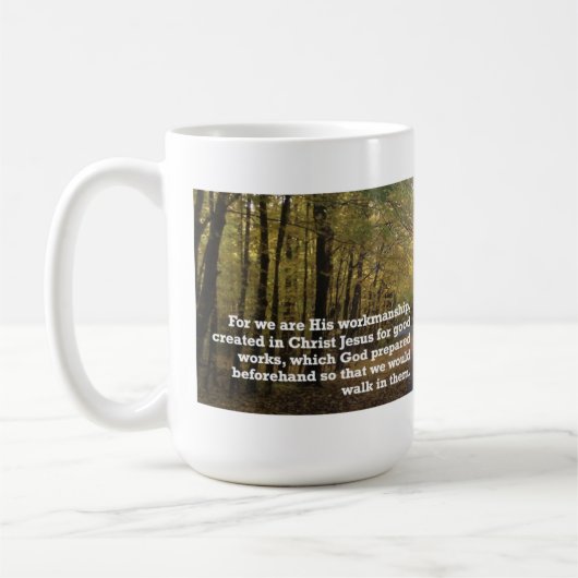 Ephesians 2:10 Inspirational Bible Verse Kaffeetasse (Links)