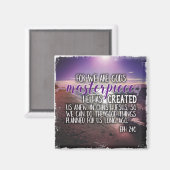 Ephesians 2:10 Instgram Foto Magnet (Vorderseite/Rückseite)