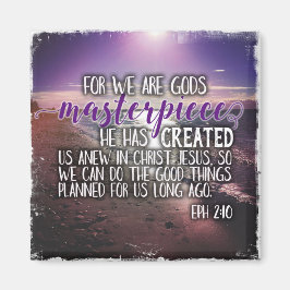 Ephesians 2:10 Instgram Foto Magnet