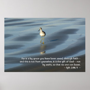 Ephesians 2:8 & 9 Poster