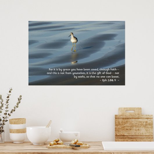 Ephesians 2:8 & 9 Poster (Küche)