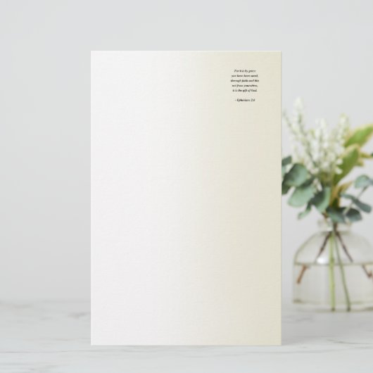 EPHESIANS 2:8 BRIEFPAPIER (Stehend Vorderseite)