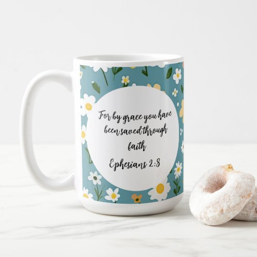 Ephesians 2:8 Christian Coffee Mug Kaffeetasse (Mit Donut)