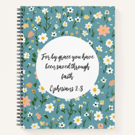 Ephesians 2:8 Christian Journal Notizblock