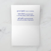 Ephesians 2:8 Grußkarte Karte (Innenseite)