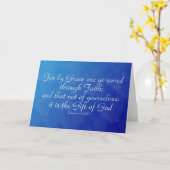 Ephesians 2:8 Grußkarte Karte (Gelbe Blume)