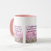 Ephesians 2:8 KJV Bibelschrift Pic Zwei-Tone-Tasse Tasse (Vorderseite Links)