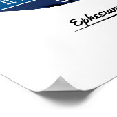 Ephesians 2:8 KJV Multicolor Poster (Ecke)